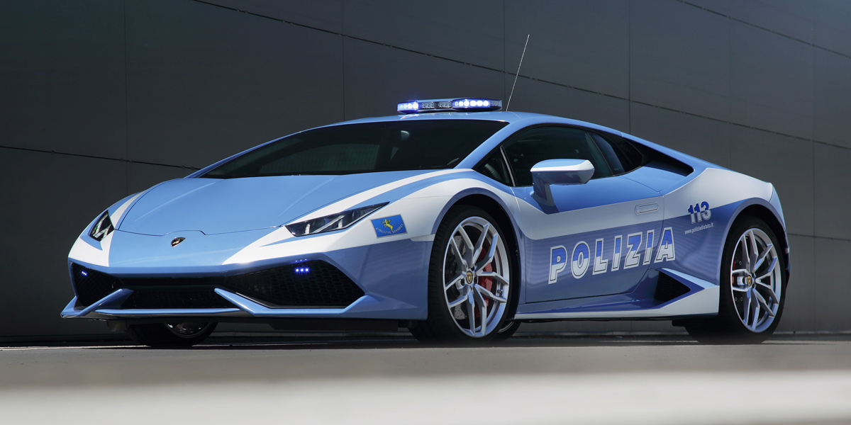 La nueva Lamborghini de la policia italiana