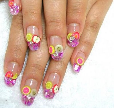 Uñas con fruta